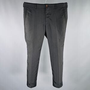 COMME des GARCONS HOMME PLUS Size S Black Polyester Flat Front Dress Pants